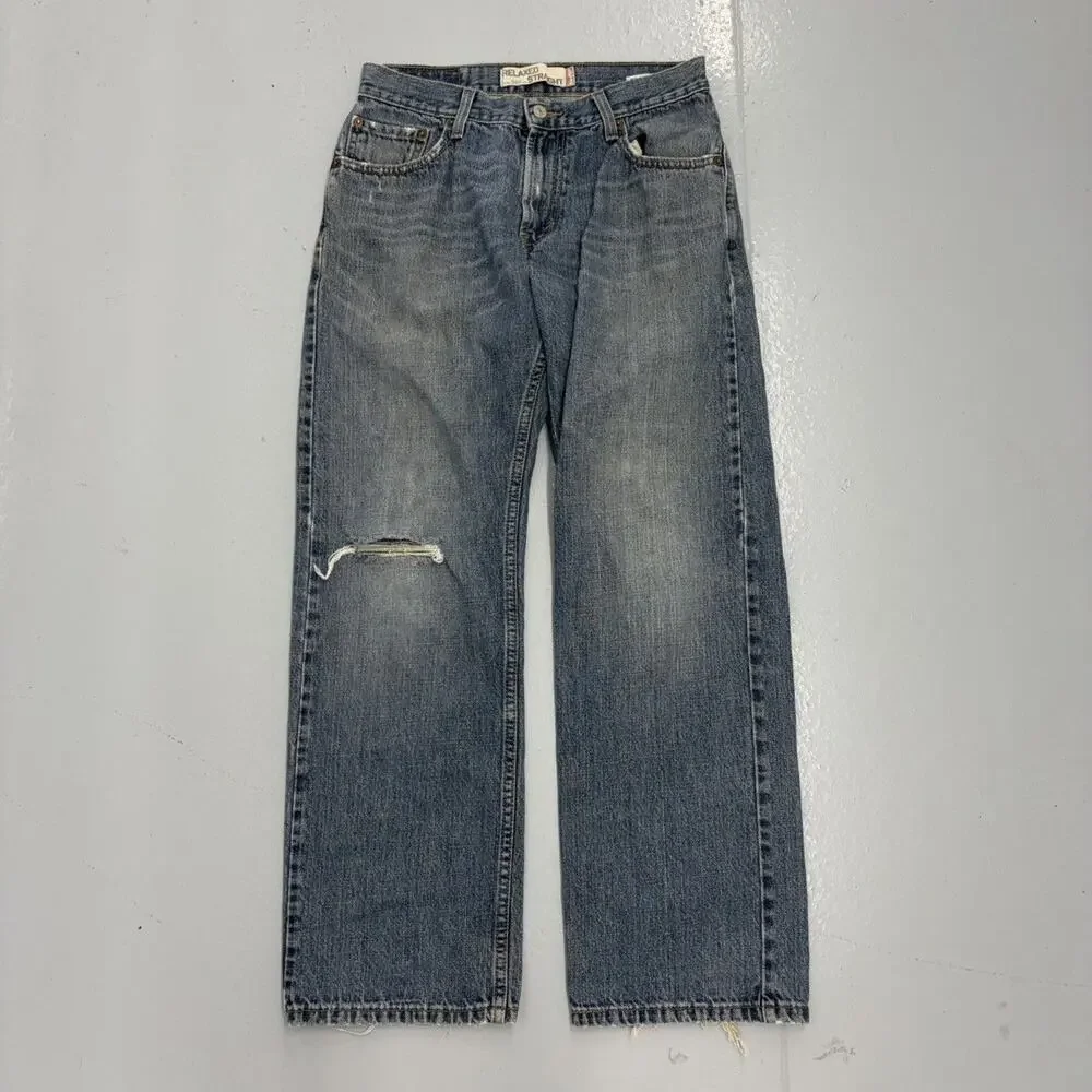 Vintage Y2k Levi's 559 Blue Relaxed Straight Jeans 30x30
